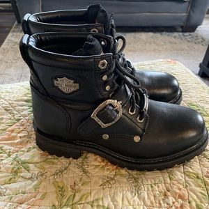 Harley Davidson black leather boots NWOT sz 8.5